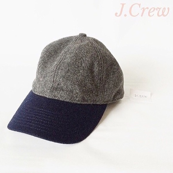 colorblock wool baseball cap